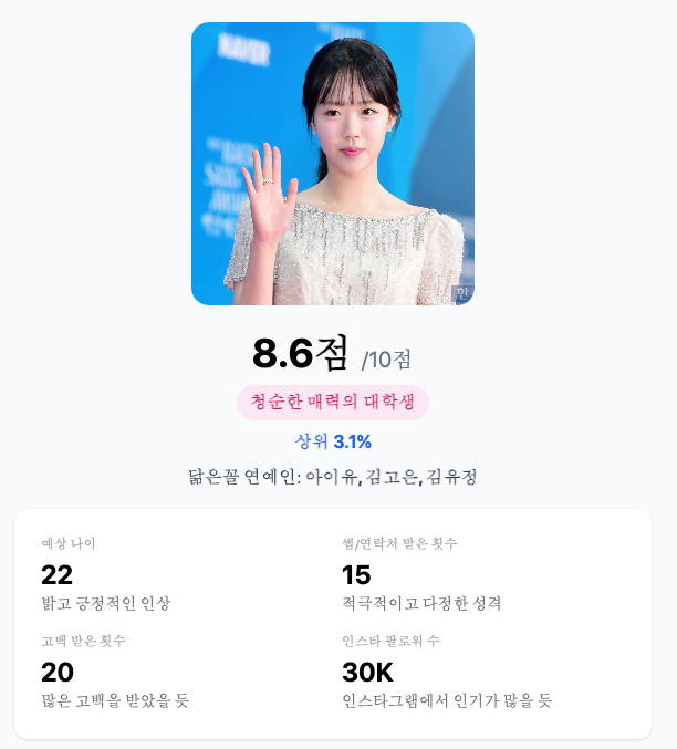 지예은 결과 예시